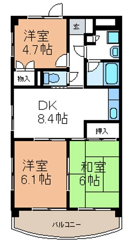 サンルートＮＯＮ・ＮＯの間取り