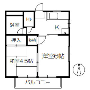 ルミエールAB棟　(B棟)の間取り