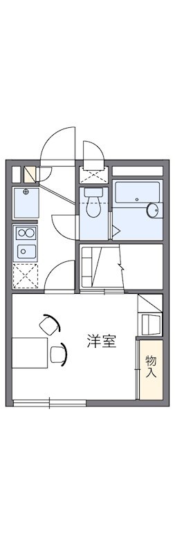 福生市南田園のアパートの間取り