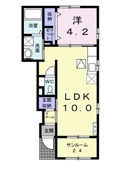 ウィステリア徳田の間取り