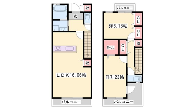 OA　FLAT西庄III　ＥASTの間取り