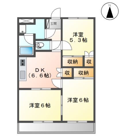 【グランシャリオ９６の間取り】