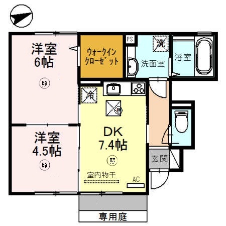 ボン　セジュール北野の間取り