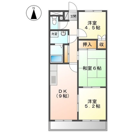 フェリスカーザの間取り