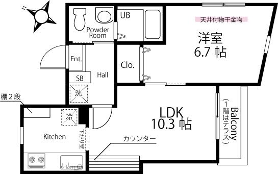 アーバンメゾン横濱鶴見の間取り