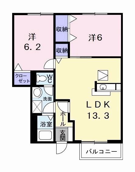 シーサイドパークＢの間取り