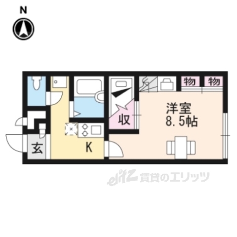 【蒲生郡日野町大字大窪のアパートの間取り】