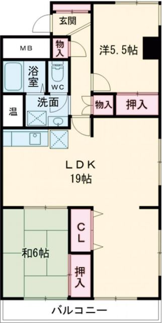 青山ハイツの間取り