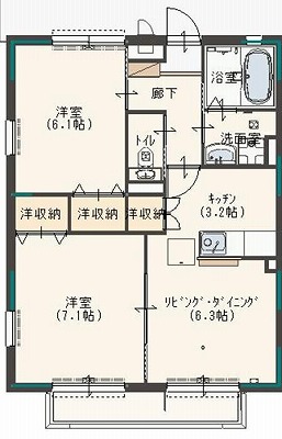 サニーハウスＴの間取り