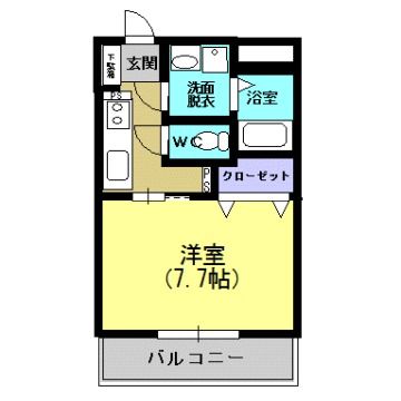 【鹿児島市郡元町のマンションの間取り】