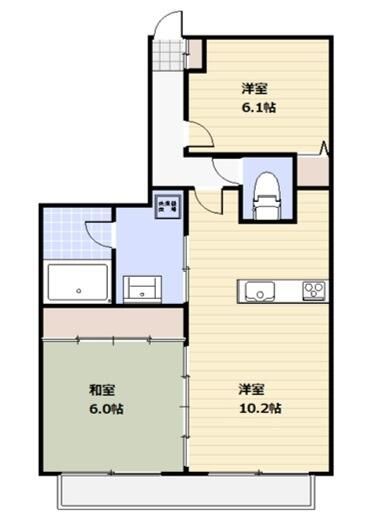 千葉市中央区出洲港のマンションの間取り