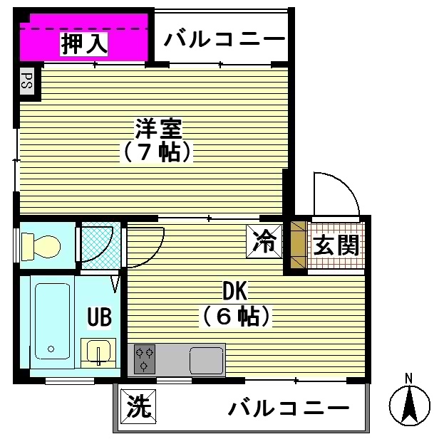 シティハウス西蒲田の間取り