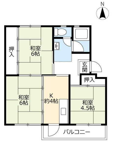 ＵＲ岩成台の間取り