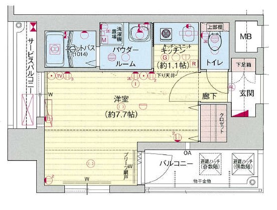 プレサンス名古屋STATIONザ・シティの間取り