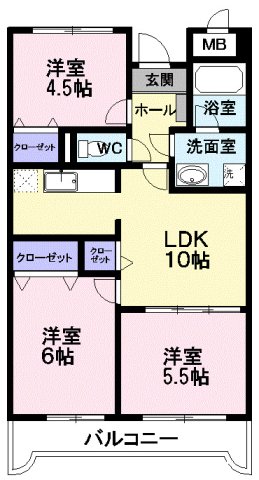 アビタシオンＩ・Ｓ・Ｙの間取り