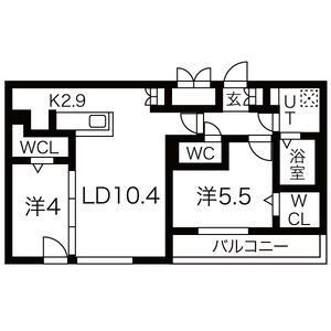 仮称)アルファスクエア菊水2条の間取り