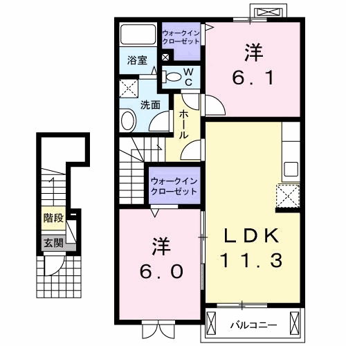 ラフォーレＡの間取り