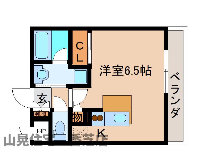 香芝市瓦口のマンションの間取り