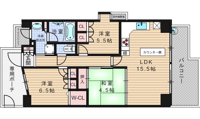 アルス梅田東の間取り