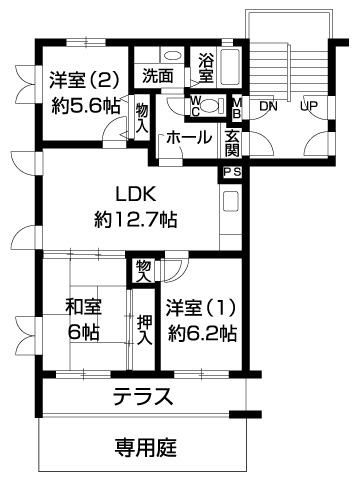 ソレア松ヶ崎の間取り