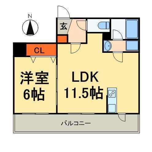 ＶＩＥＲＧＥ錦糸町太平の間取り