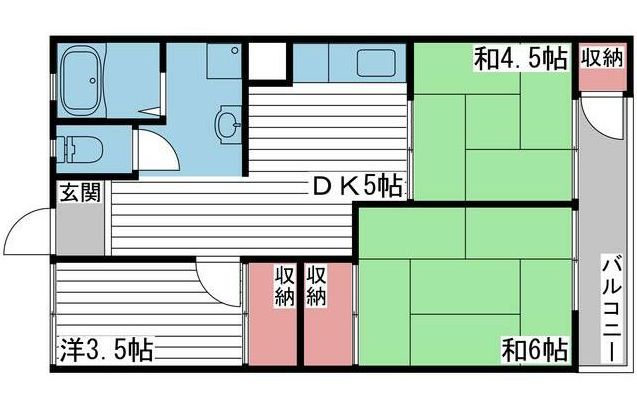 MISTRAL別府駅前の間取り