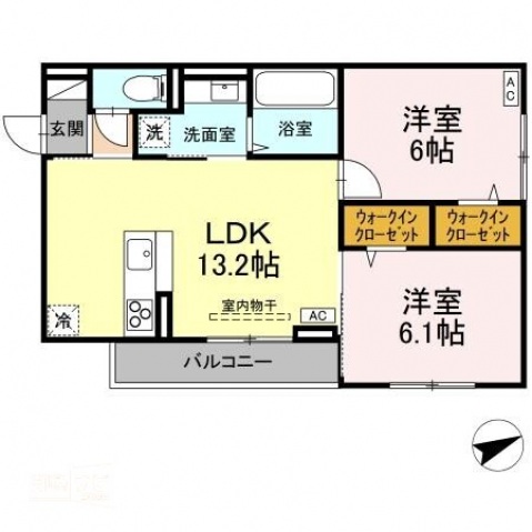 D-residence川口Aの間取り