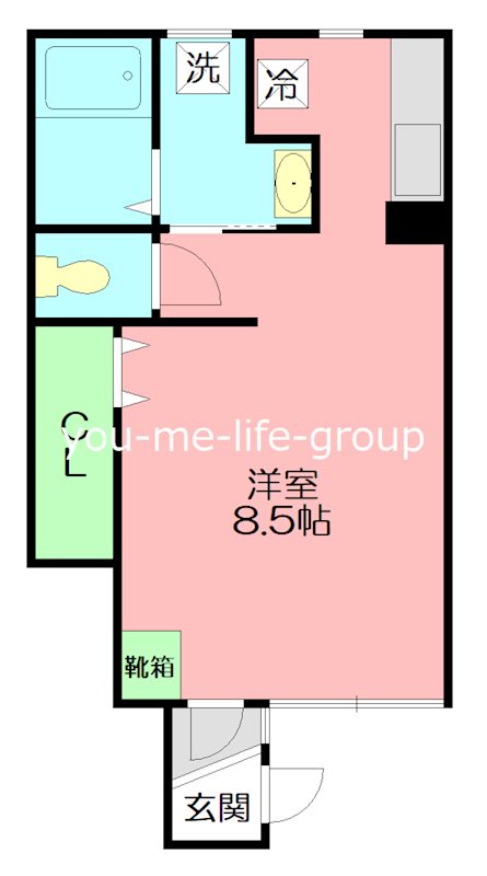 平塚市西八幡のアパートの間取り