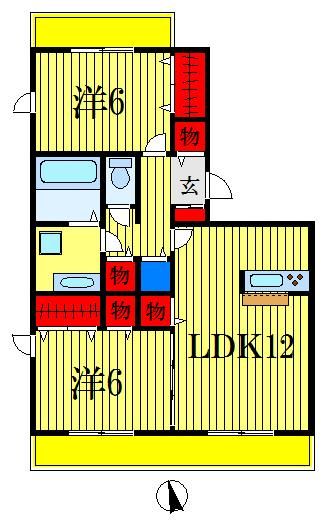 【シンチェリータの間取り】