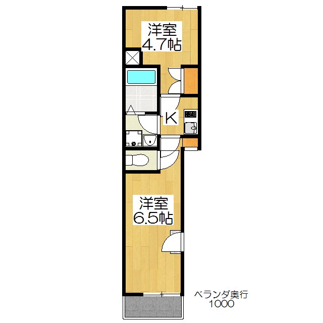 ロンドヴェール伏見桃山の間取り