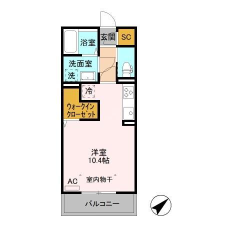 ココタリアＩＩ　Ａの間取り