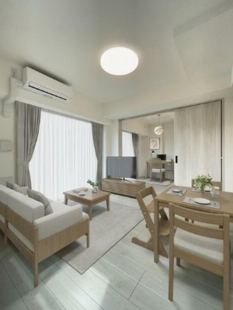 居室・リビング　【家具・調度品等はＣＧ　加工です。実際の賃貸住居　には含まれ