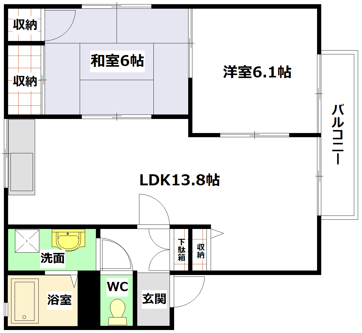 ＪＲ呉線 矢野駅 徒歩17分 2階建 築31年の間取り写真