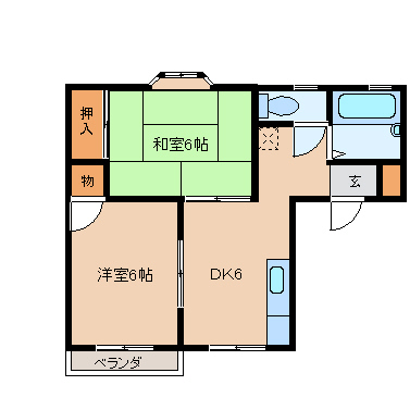 ニューコーポOSADA　B棟の間取り