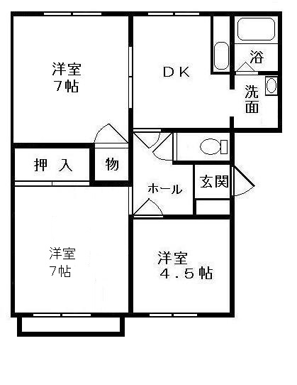 カーサ淀師の間取り