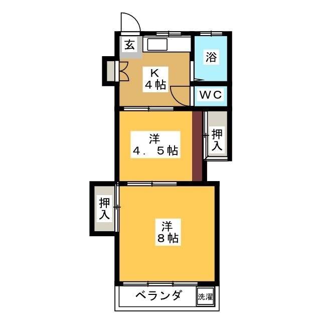 大月マンションの間取り