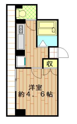 高見ハイツの間取り