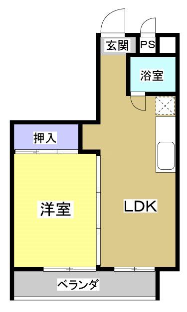 磐田市今之浦のマンションの間取り