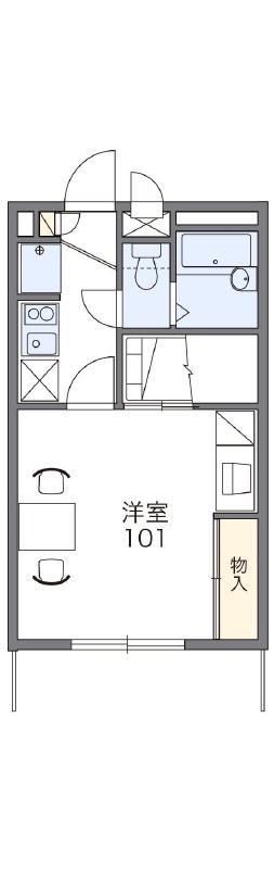 レオパレスエストロワールの間取り