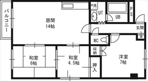 【シティ菊水ビルの間取り】