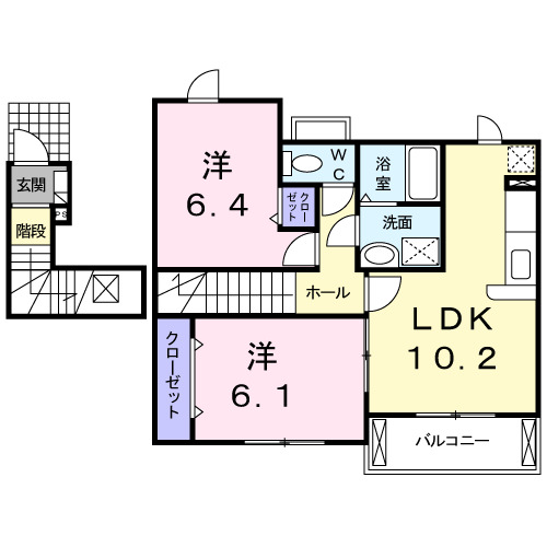 ブランシュールIの間取り