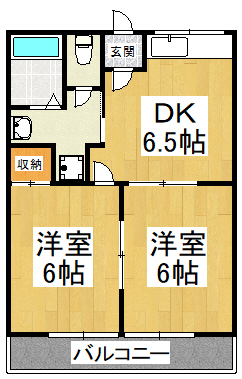 高橋ハイツの間取り