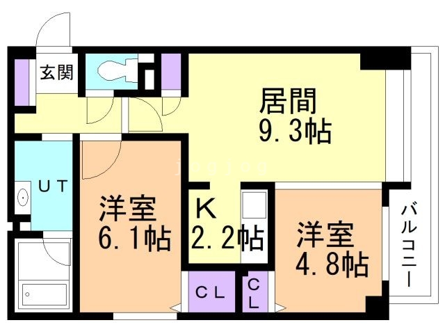 ＰＲＩＭＥ　ＵＲＢＡＮ北３条通の間取り