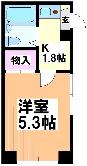 【世田谷区上北沢のマンションの間取り】