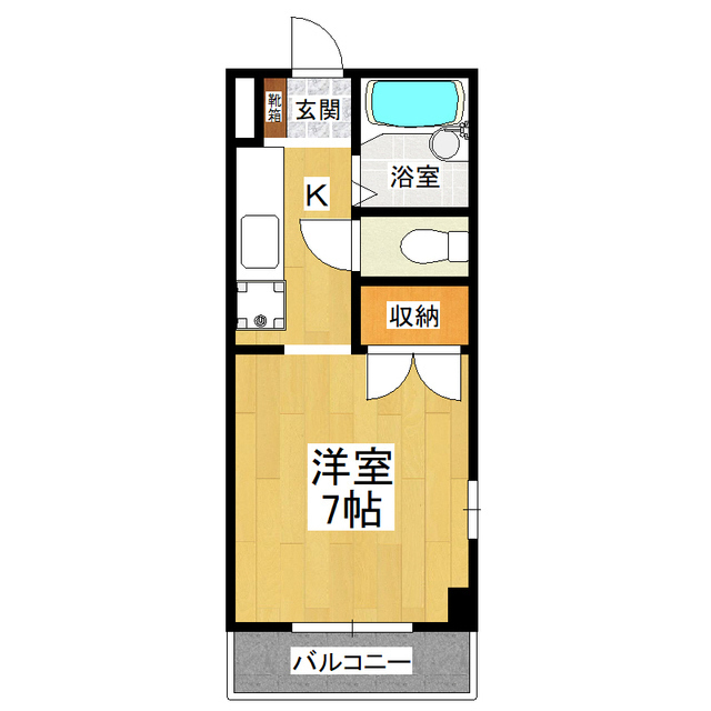 つくば市苅間のアパートの間取り