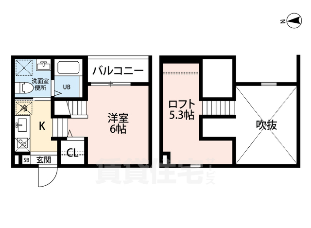 名古屋市守山区鳥羽見のアパートの間取り