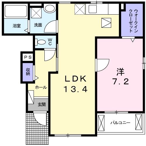 柴田郡柴田町西船迫のアパートの間取り