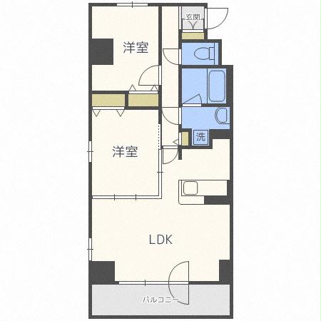 シティコート北１条の間取り