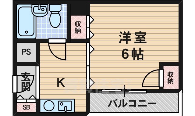 アトリエブルー新大阪の間取り