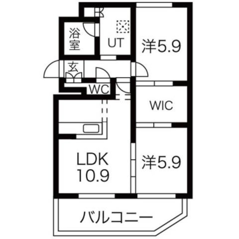 ラフィネ桑園の間取り